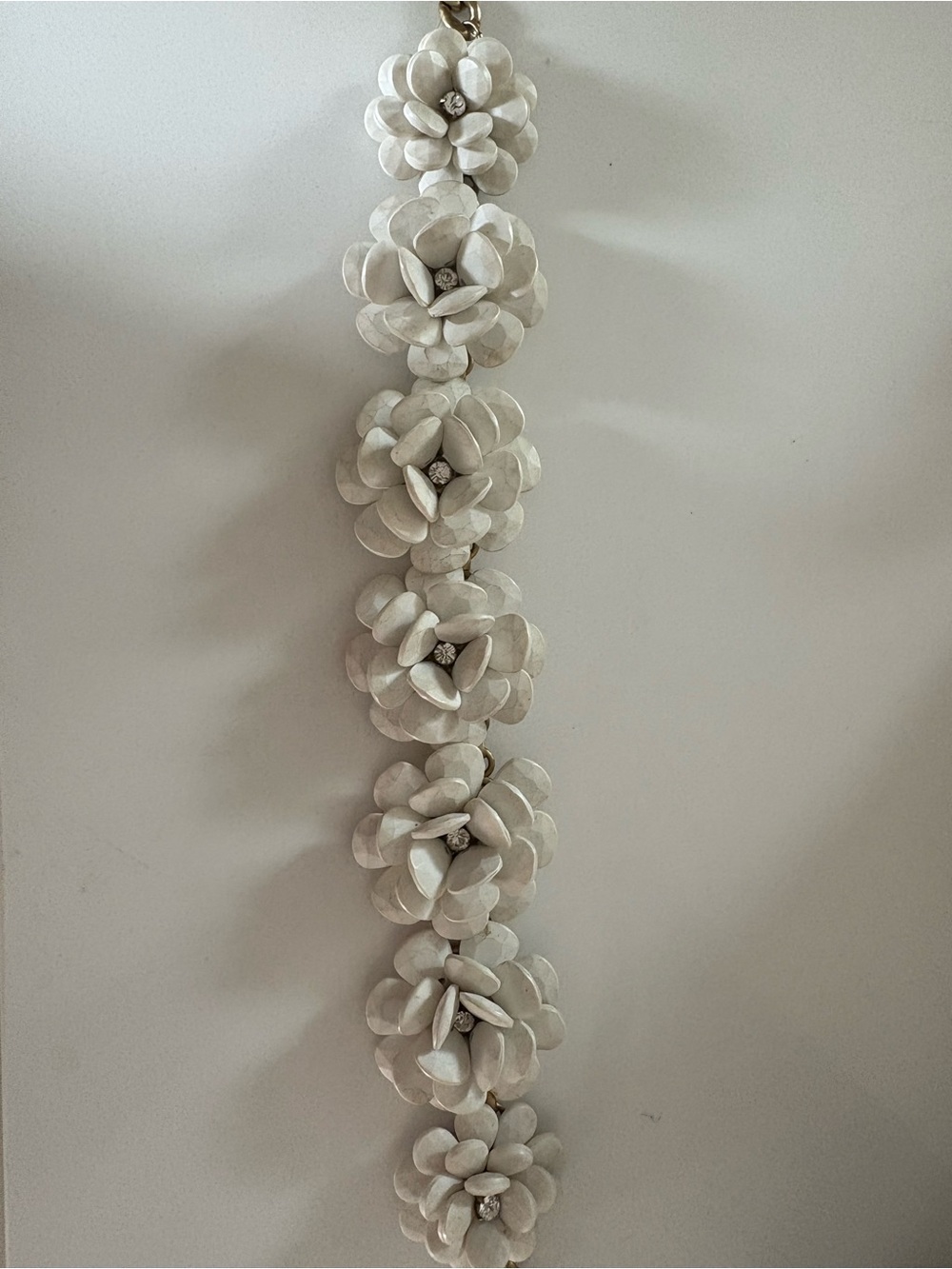 J. Crew White Floral Statement Necklace - Women Jewelry
